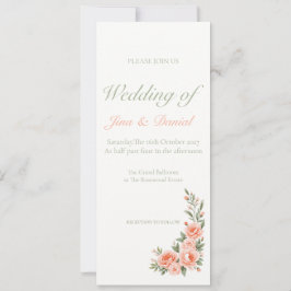 Convites Sunset Bloom - Laranja Suave