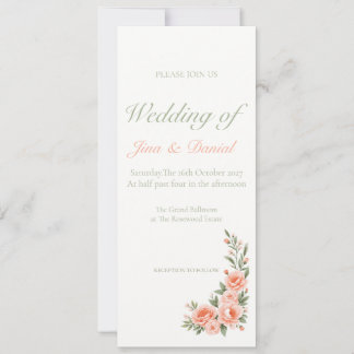 Convites Sunset Bloom - Laranja Suave