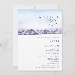 Convites Sunset Da Montanha De Inverno Ainda Renovamos