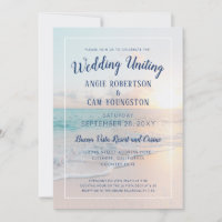 Sunset Sunrise Sandy Ocean Beach Wedding