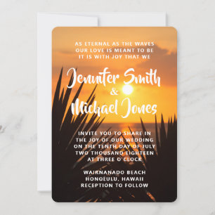 Convites Sunset Wedding