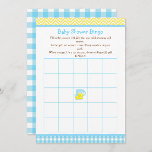 Convites Sunshine & Lemonade Blue & Yellow Bingo