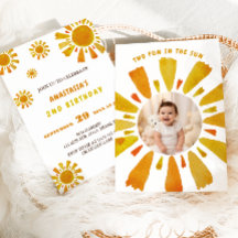 Sunshine, segundo aniversário, dois diversão ao so