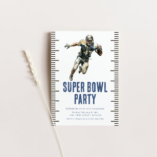 Convites Super Bowl Party Convide com jogador de futebol