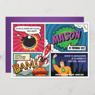 Convites Super-herói