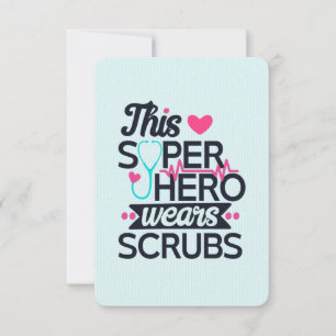 Convites Super Herói Enfermeiro Engraçado Dizendo Obrigad