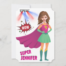 Convites Super Herói Incrível Único Aniversário Incrível