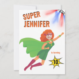 Convites Super Herói Única - Aniversário Incrível