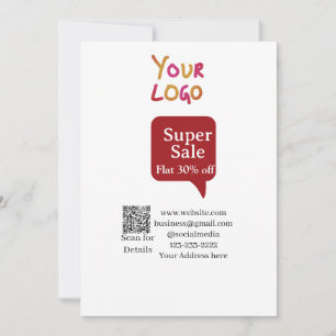 Convites super promoção empresarial desconto verificar códi