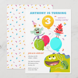 Convites Super Simples | Rhymington Confetti Birthday