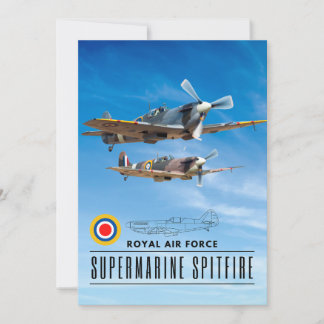 CONVITES SUPERMARINE SPITFIRA - ROYAL AIR SQUADRON