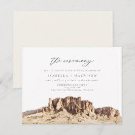Convites SUPERSTITION MONTANHA, Cerimônia de Casamento do D