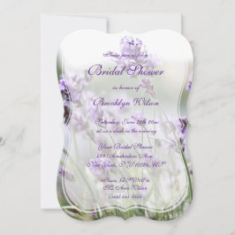 Convites Suporte do Chá de panela da Boêmia da lavanda