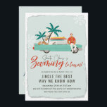 Convites Surf Santa Claus | Festa de Natal Virtual<br><div class="desc">Um convite virtual para festas de Natal com ilustrações bonitas desenhadas à mão que retratam um tema de feriado moderno do século Médio tropical. Cheio de charme que esses designs invocam nostalgia festiva. Adicione seu texto personalizado a este design usando as caixas "Editar este modelo design" no lado direito do...</div>