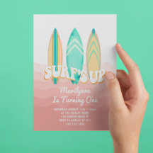 Surfs Rosa Up Surfboard primeiro aniversario