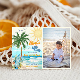 Convites Surfs Up Beach primeiro aniversario Photo