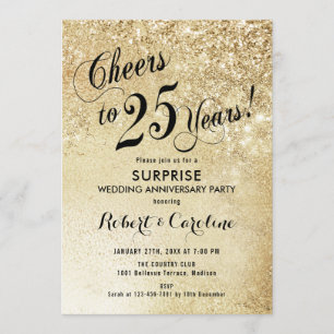 Convites Surpreenda no 25º Aniversário de Casamento - Doura