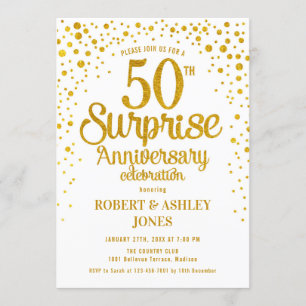 Convites Surpreenda no 50º Aniversário de Casamento - Doura