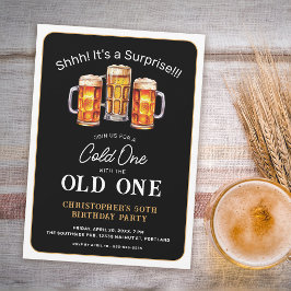 Convites Surpreenda o Velho Com Cerveja no 50º Aniversário