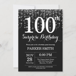 Convites Surpresa: 100º Aniversário do Silver Glitter