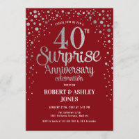 Surpresa 40 anos - Ruby Red & Silver