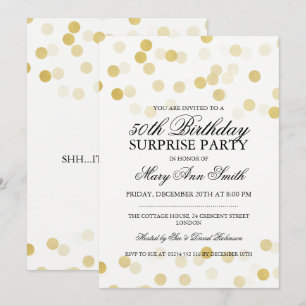 Convites Surpresa 50º Aniversário das Luzes das Folhas de O