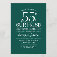 Surpresa 55º Aniversário de Casamento - Verde Bran