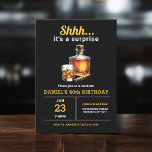 Convites Surpresa 60ª Festa de aniversário Whiskey Charuto<br><div class="desc">Levante um copo para celebrar ao estilo com este Convite de aniversário de Whiskey Bourbon Adulto. Com uma design russa, mas sofisticada, inspirada em rótulos clássicos de uísque, este convite é perfeito para entusiastas de bons espíritos. Com uma tipografia ousada e tons ricos e terríveis, ele define o clima para...</div>