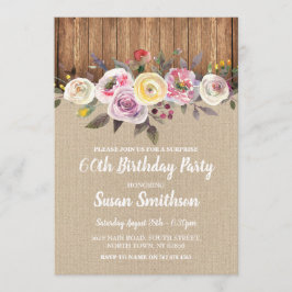 Convites SURPRESA 60.ª e qualquer Festa de aniversário de i