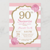 Surpresa 90 de Aniversário, Pink e Dourado
