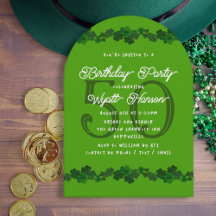 Surpresa Aniversário Adulto Trevos de Shamrock Ver
