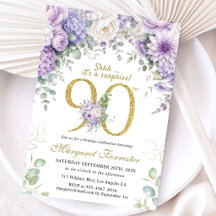 Surpresa Aniversário de 90 anos Dourado Brilho Rox