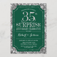 Surpresa de 35 anos de casamento - Verde Prata