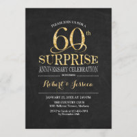 Surpresa de 60 anos de casamento quadro de giz dou