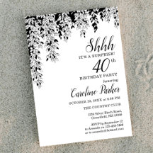 Surpresa de Aniversário de 40 anos Silver Birch