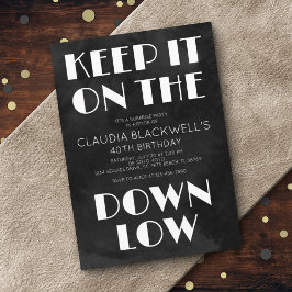 Convites Surpresa Diversão para Baixo Aniversário