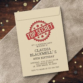 Convites Surpresa do melhor aniversário secreto