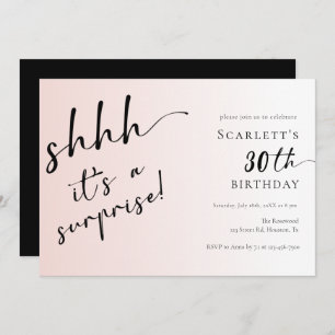 Convites Surpresa Festa de aniversário de 40 anos de 30 de