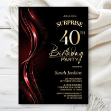 Surpresa Festa Negra aniversário de 40 anos