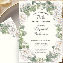 Surpresa Floral Border Mulheres Aniversário de 70 