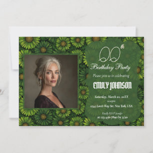 Convites Surpresa Floral de Margarida Presente de Aniversár