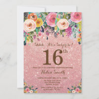 Surpresa Floral em Rose Gold para 16º Aniversário