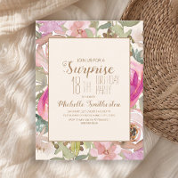 Surpresa Floral Rosa Macio Roxo de 18 Anos