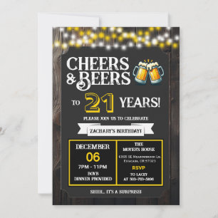 Convites Surpresa no Quintal: Vivas e Cervejas para 21 Anos