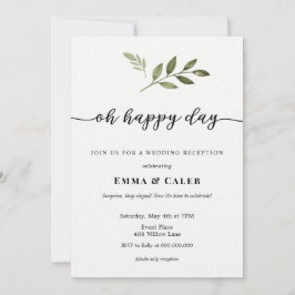 Convites Surpresa, Nós Elopamos! Recepção de casamento