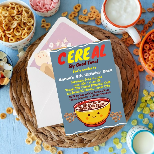 Convites Surpresas de Açúcar e Doces: Uma Festa Cerealífera (Criador carregado)