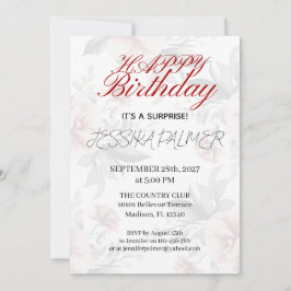 Convites Surprise Birthday Invitation