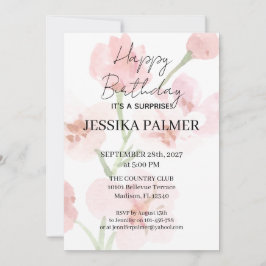 Convites Surprise Birthday Invitation