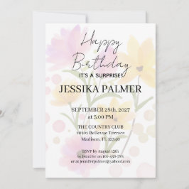 Convites Surprise Birthday Invitation