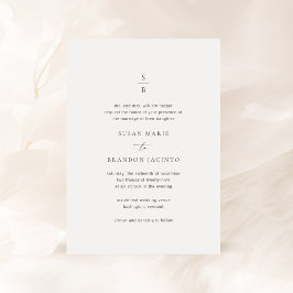 Convites Susan Elegant Modern Wedding